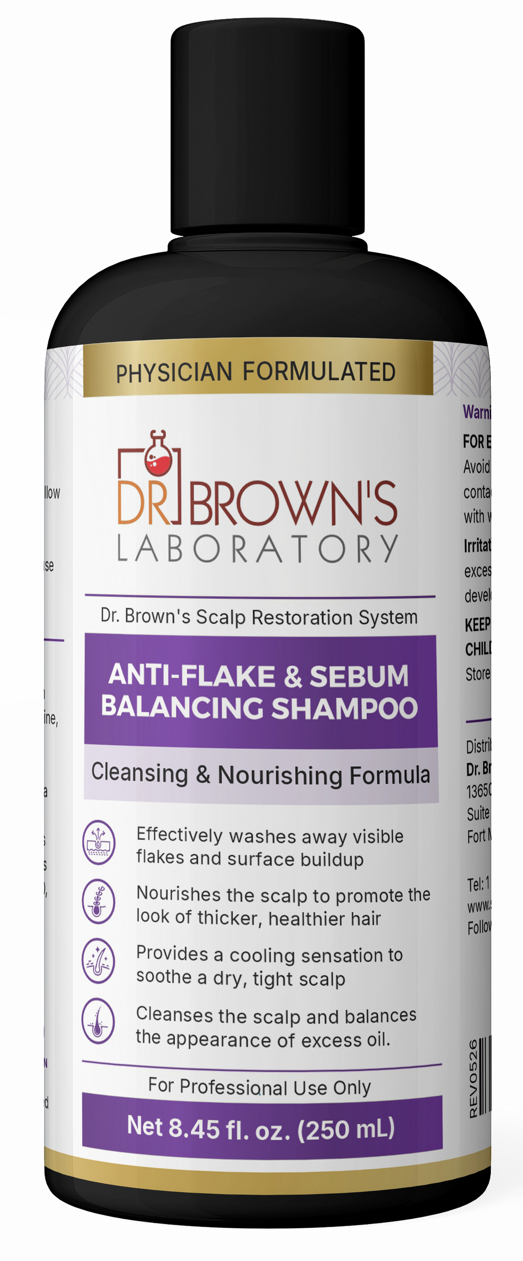 Anti-Flake & Seborrheic Balancing Shampoo " Professional Use" 250ML