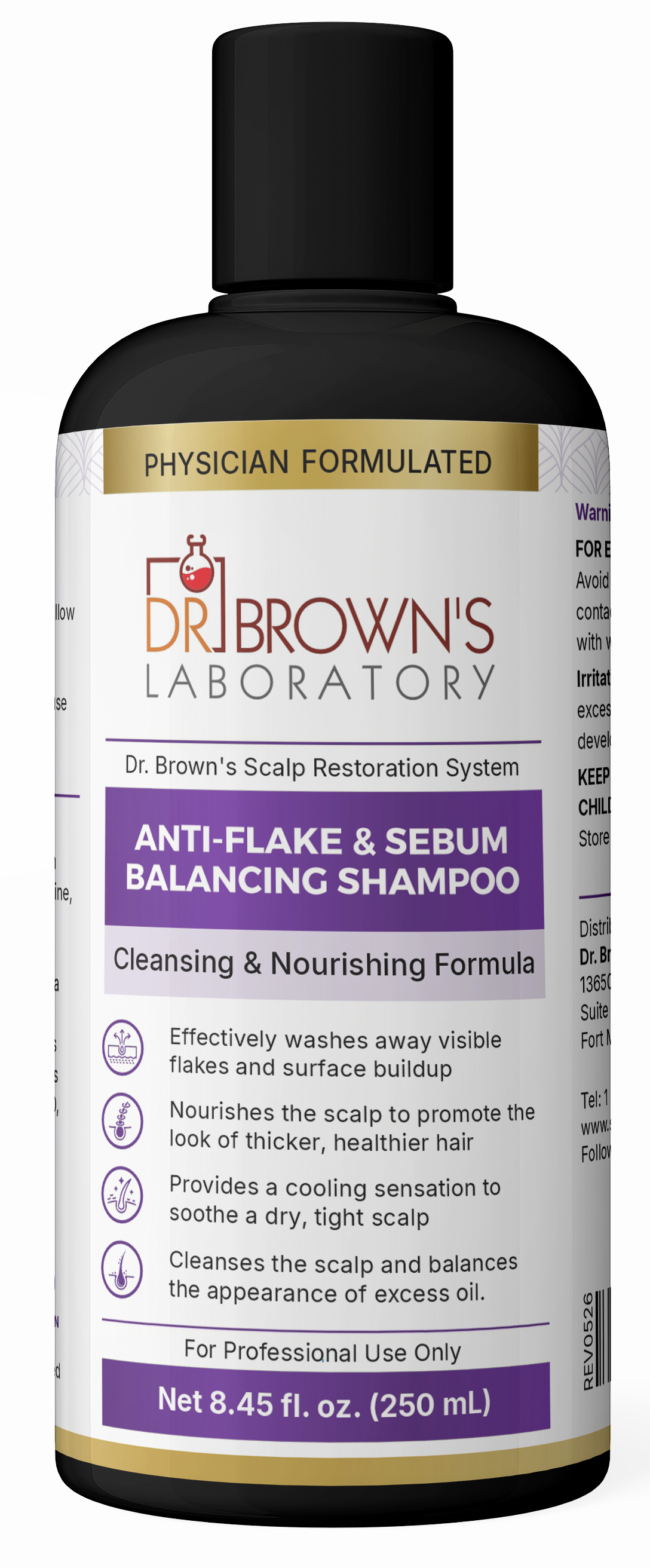 Anti-Flake & Seborrheic Balancing Shampoo " Professional Use" 250ML