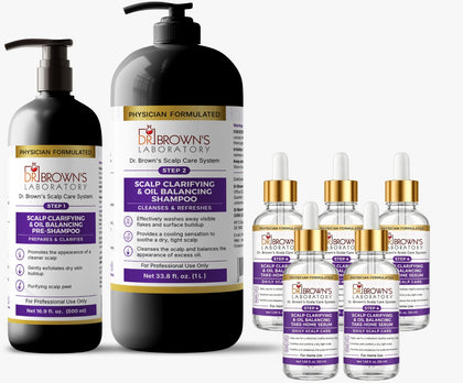 Scalp Clarifying & Oil Balancing without vial– Stylist/Barber Professional Bundle